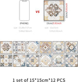 Adreamer90 Pegatinas Decorativas para Azulejos 2D 5.91x5.91