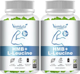 Suplementos de HMB y Leucina en Gummies, 2 Packs, 120u