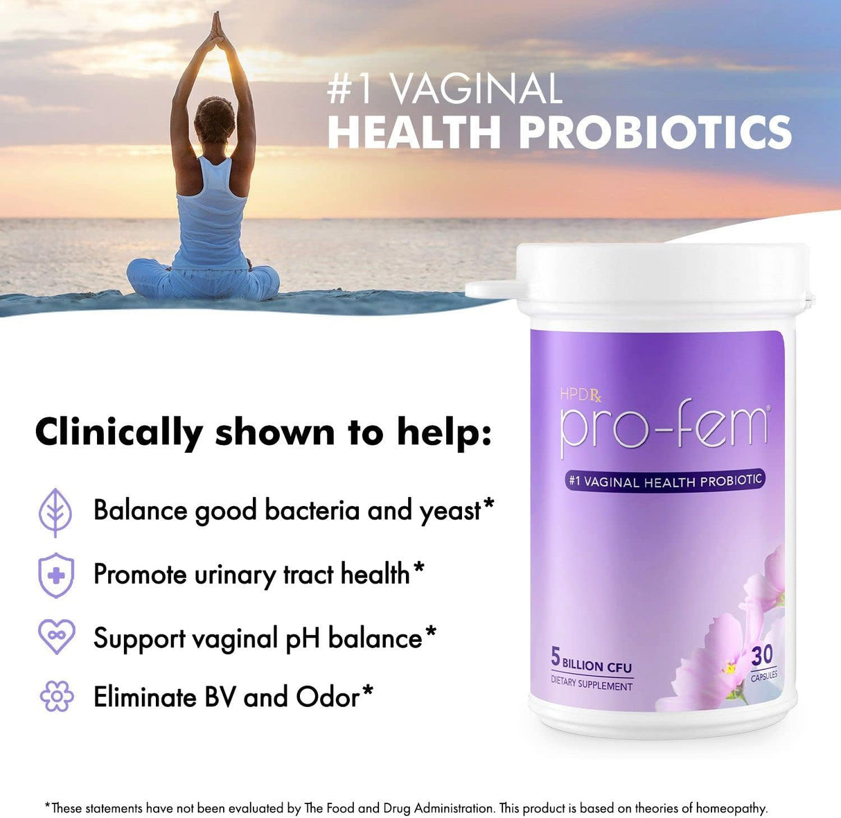 Suplementos Alimenticios Probiótico para la salud vaginal