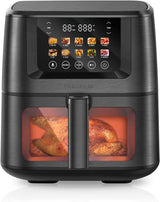 Freidora de aire SEEDEEM Max XL, 8 cuartos, 10 en 1, LCD