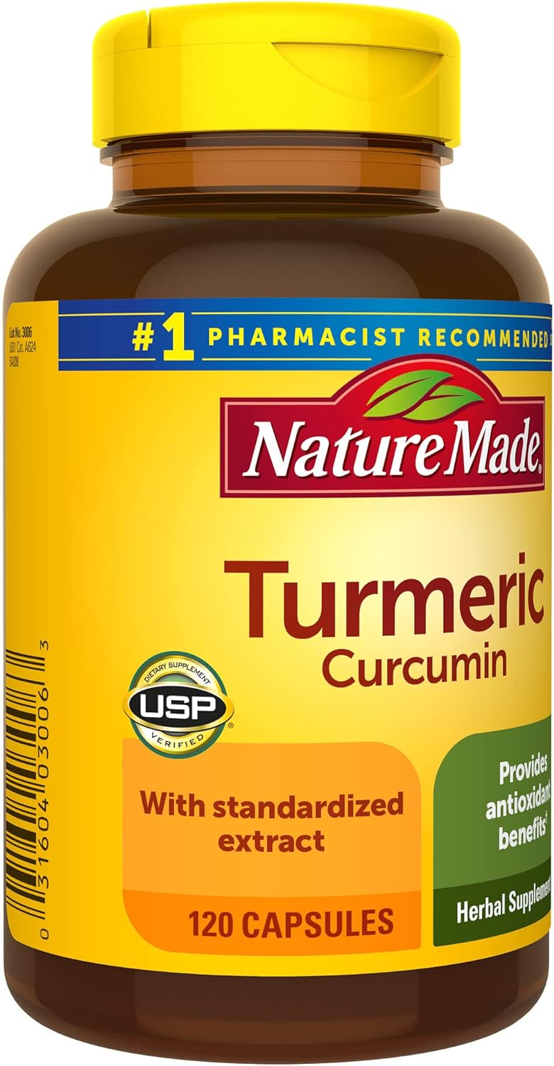 Cápsulas de Cúrcuma 500 mg, Soporte Antioxidante, 60 uds