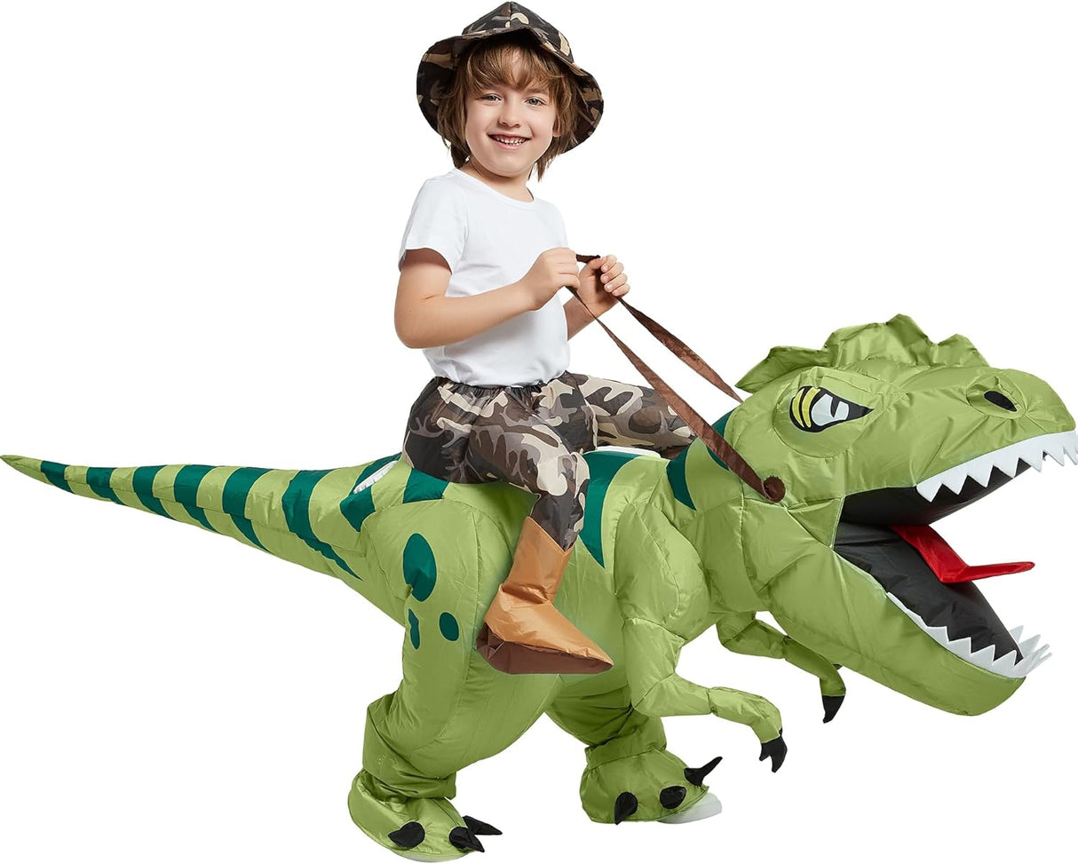 Disfraz Inflable Casa T-Rex para Niños, Divertido, Halloween
