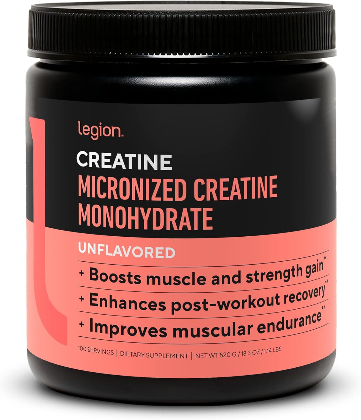 LEGION Creatina Micronizada Suplemento 100 Serv.