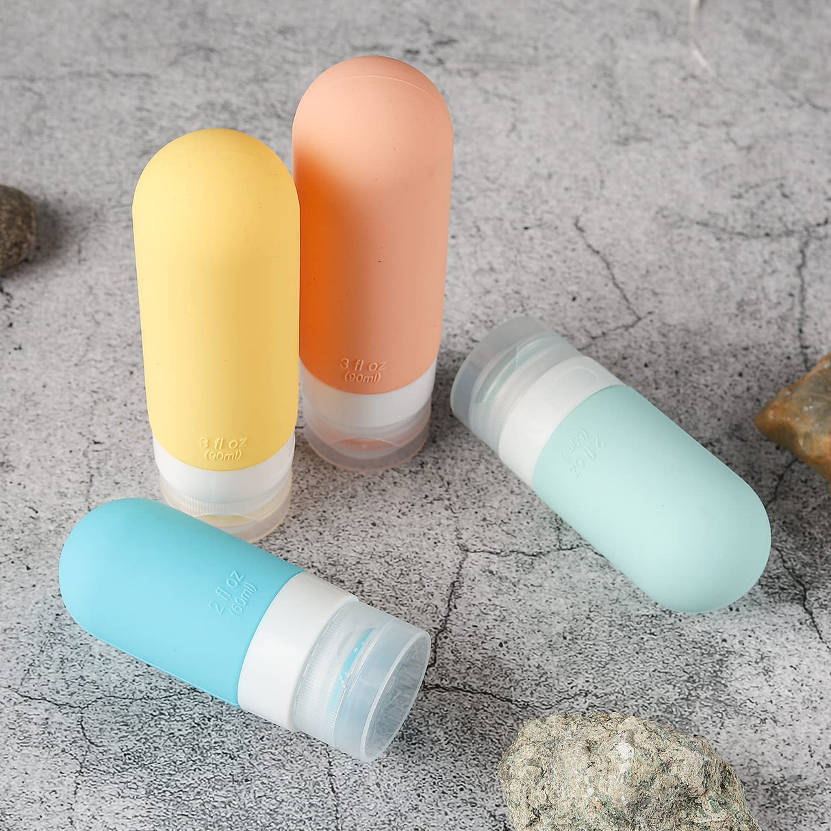 Set de Botellas de Viaje TSA Aprobadas - Silicona Antifugas 16 pcs