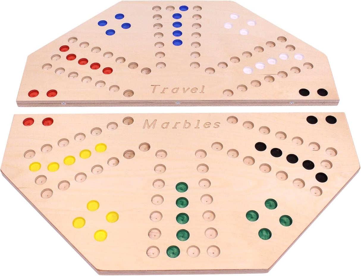 Juego de Mesa Travel Marble Chase - AmishToyBox