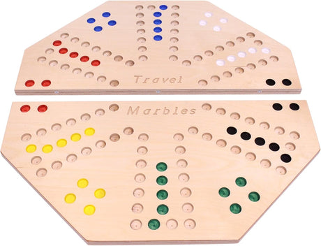 Juego de Mesa Travel Marble Chase - AmishToyBox