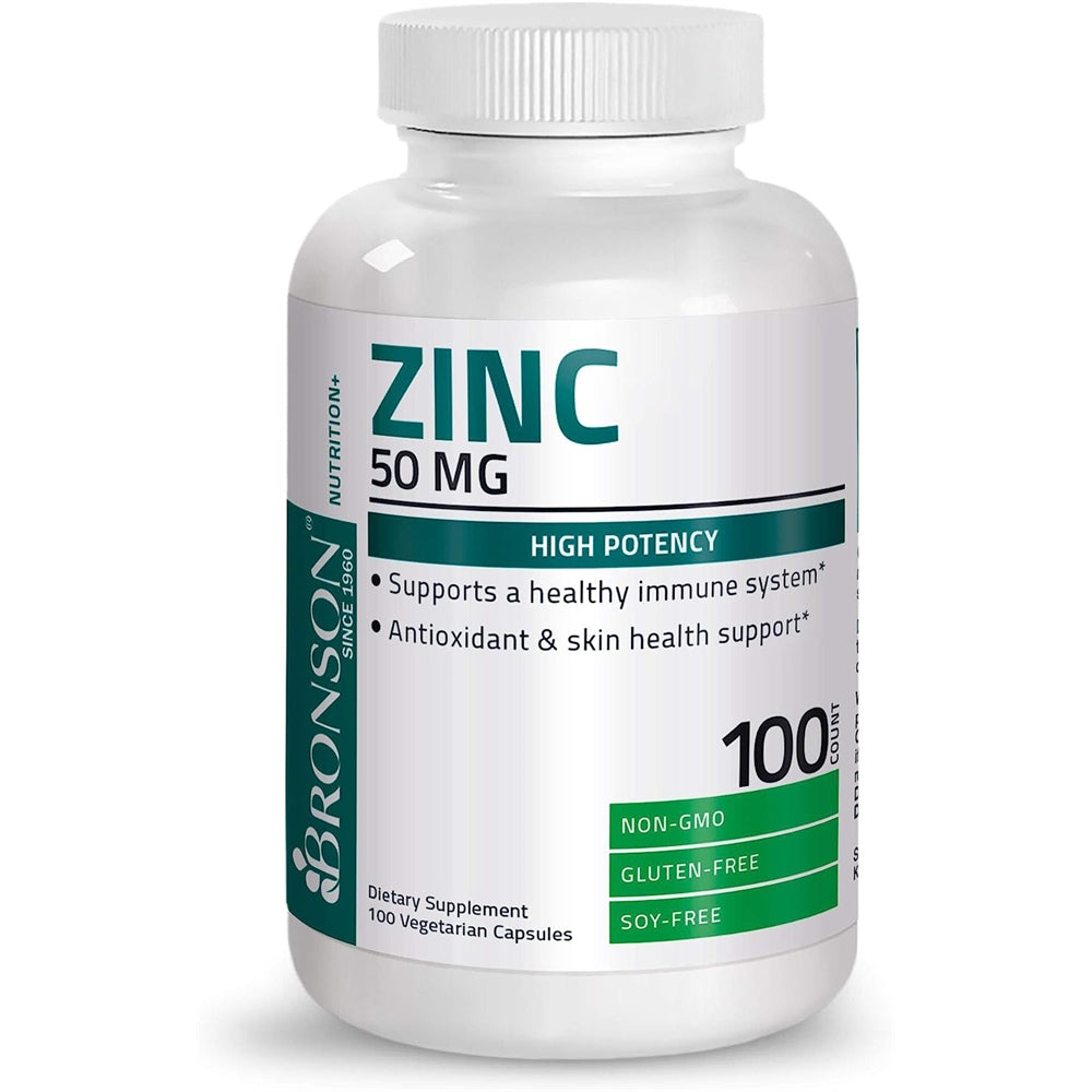 Suplementos Zinc 50mg Complejo Óxido de Zinc 50%  Picolinato
