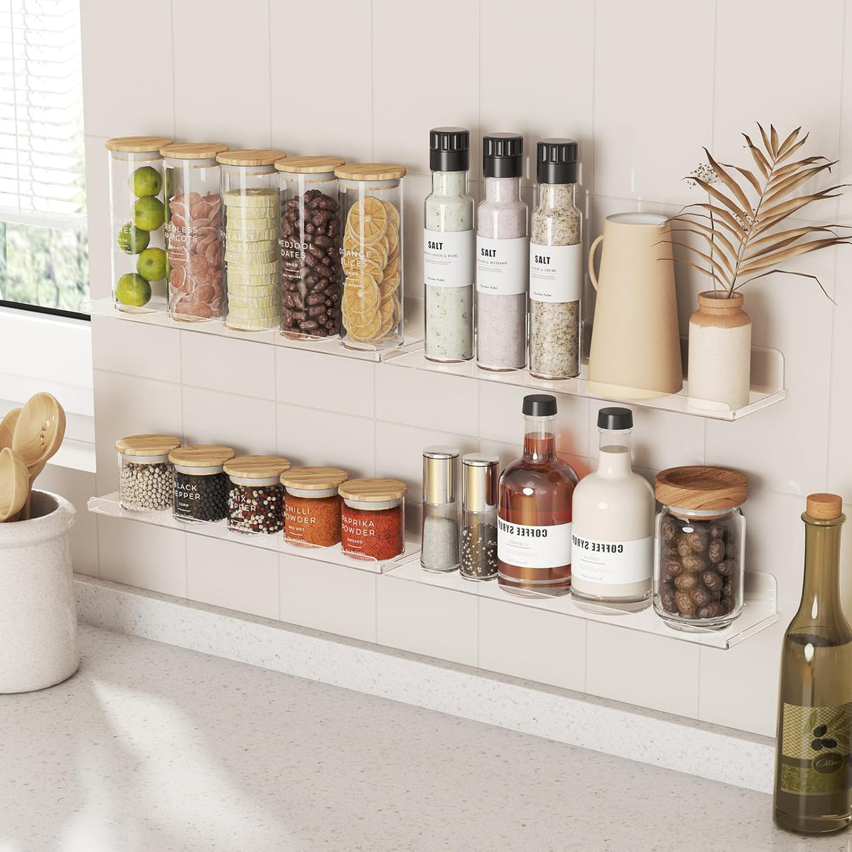 Estantes flotantes Lifewit, 6 pack 15 acrílico para decoración