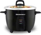 Olla Arrocera Elite Gourmet ERC2010B, 10 tazas, acero inoxidable