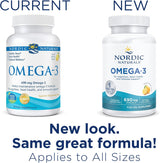Suplemento Omega-3, sabor a limón, 90 geles suaves 690 mg