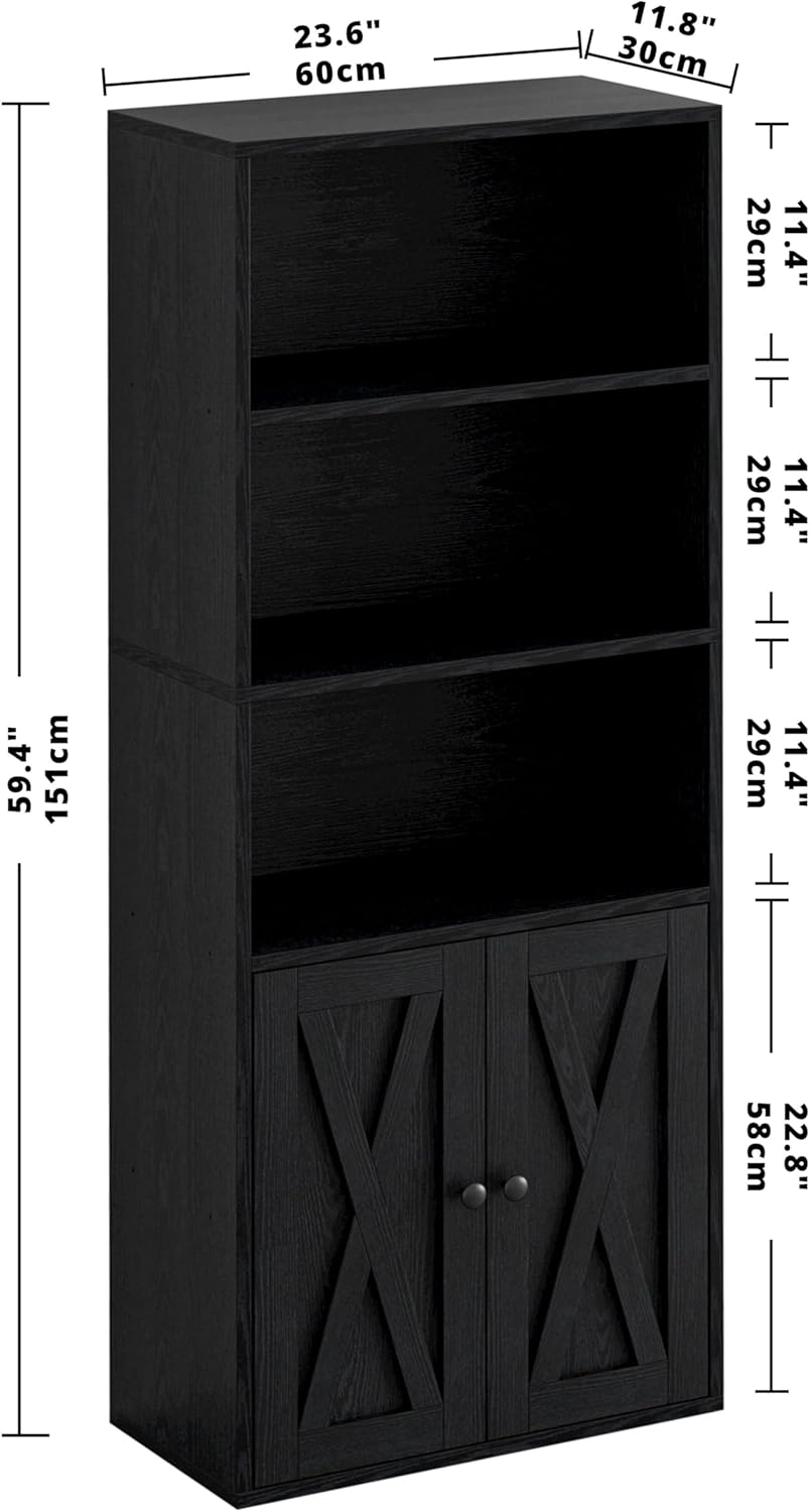 Estantería Industrial IRONCK 5 Estantes con Puertas 11.8 Prof.