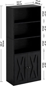 Estantería Industrial IRONCK 5 Estantes con Puertas 11.8 Prof.
