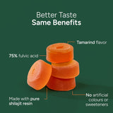 Alpha Gummies con 4000mg de Shilajit, KSM-66, Maca, Tongkat, 75% ácido fúlvico, 60u