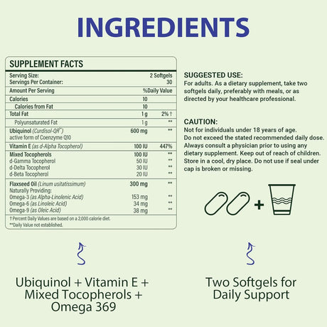 Suplementos Alimenticios de CoQ10 de alta absorción