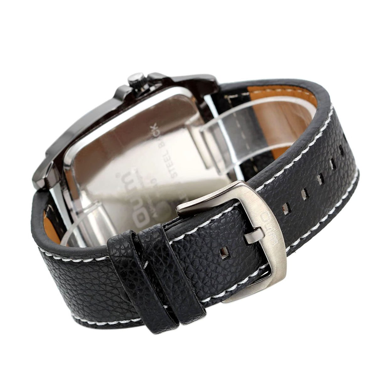 Reloj con brújula decorativa y dial de termómetro