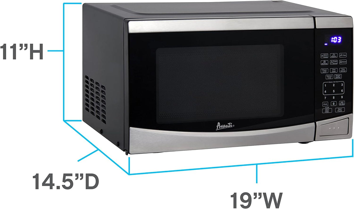 Horno Microondas Avanti MT09V3S 900W, 10 Niveles, 0.9 Pies