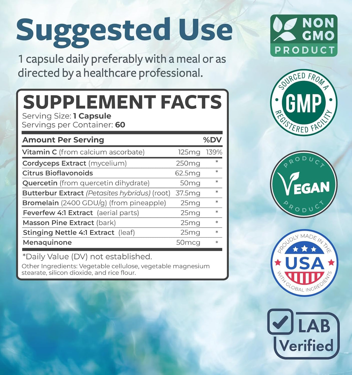 Suplemento Respiratorio 2 Meses - Limpieza Pulmonar, Vegan