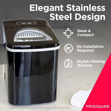 Máquina de Hielo Portátil Frigidaire 26 lbs/día Compacta