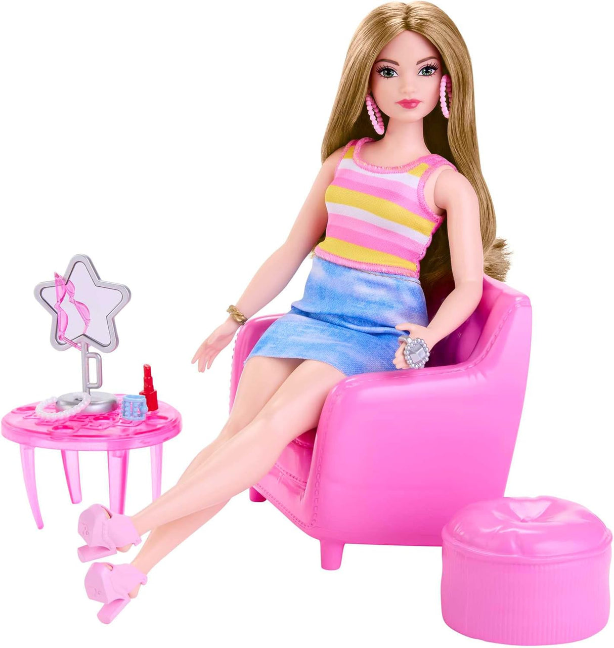 Muñeca de moda Barbie stylist con accesorios y ropa, Mattel HPL78