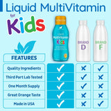 Multivitamínico líquido sin azúcar para niños, 32 porciones
