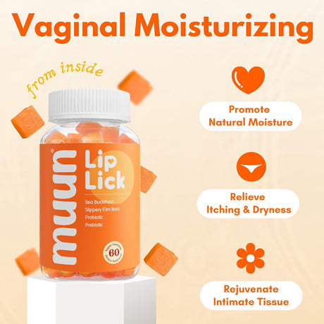 Suplemento Muun Gomitas de sequedad vaginal para  menopausia
