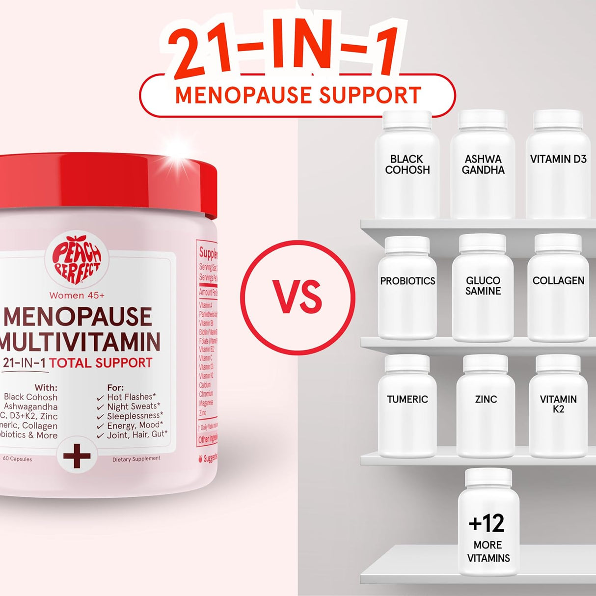 Multivitamínico Menopausia | 21 Vitaminas | 30 SVG