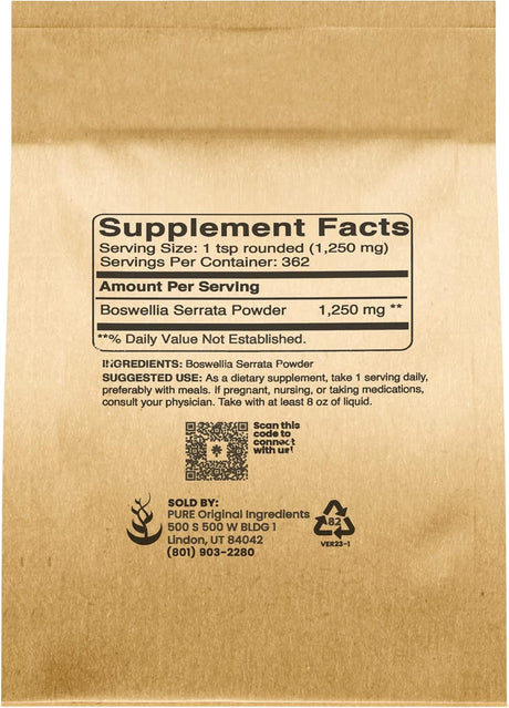Extracto de Boswellia Serrata en Polvo, Suplemento Herbal, No-OGM