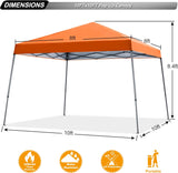 Tienda de campaña desplegable estable para exteriores modelo ABCCANOPY