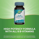 Suplemento Nature 's Way Complejo B 100, 60 capsulas
