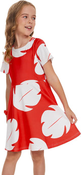 Disfraz de Princesa Hawaiana para Niñas Lilo 4-5T Verano
