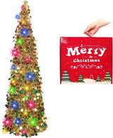 Árbol de Navidad MACTING 5FT Pop Up con Luces y Brillo