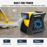Ventilador VEVOR Utilitario 600 CFM, Secado y Enfriamiento