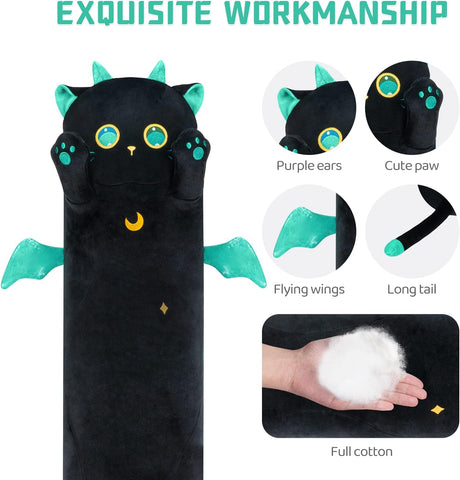 Peluche de gato color negro 20 pulgadas