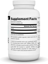 Fuente Naturals L-Leucina, aminoácido esencial para energía, 240 cápsulas