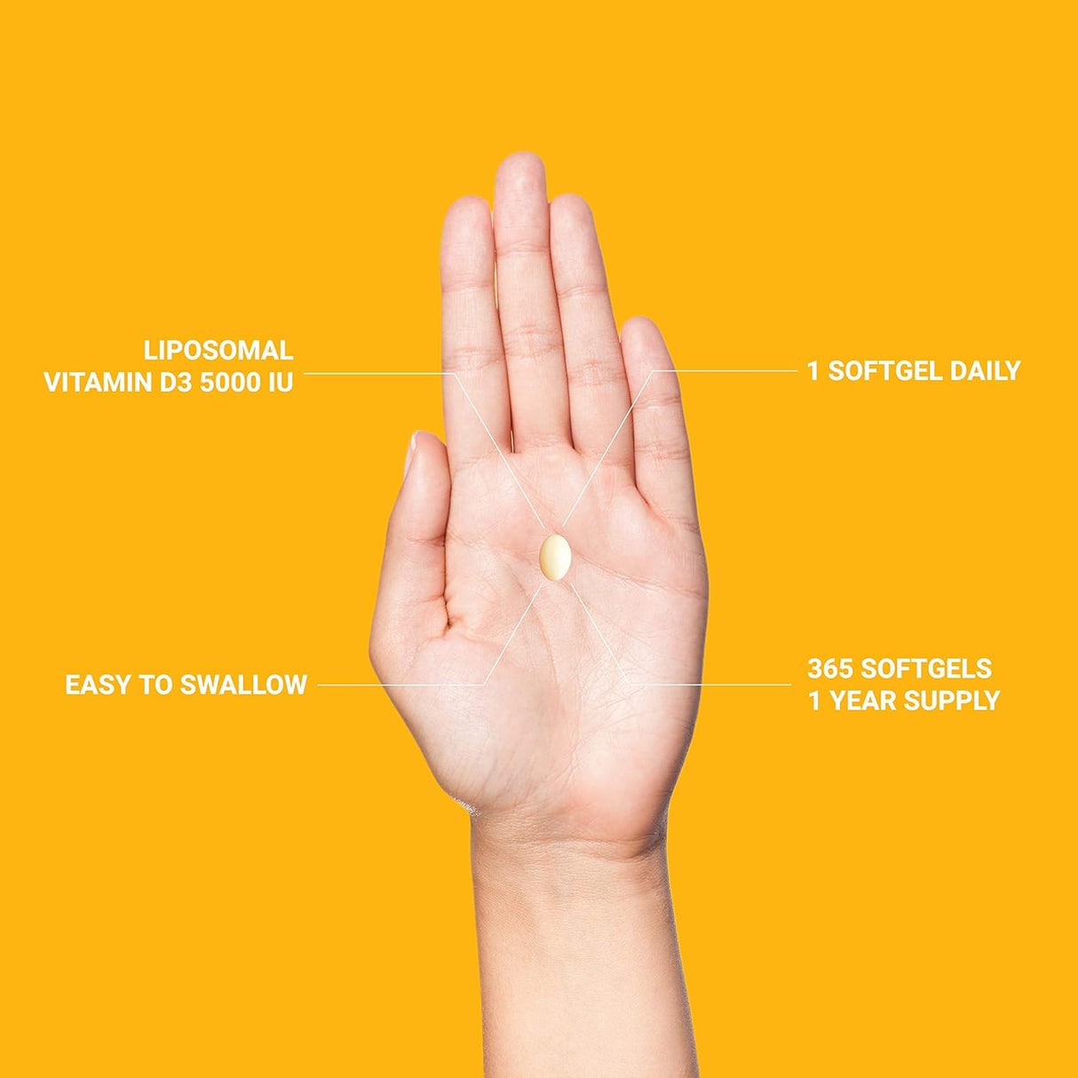 Suplementos de vitamina D3 liposomal de 5000 UI vitamina D