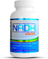 Suplemento NADH + CoQ10  Apoya la fatiga la energía 60 und
