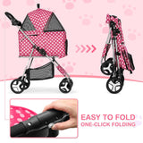 Carrito para mascotas MoNiBloom 3 en 1 con transportín desmontable