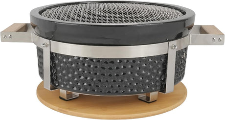 Parrilla Yakitori de Cerámica, Hecho a Mano, 14” - Grill Japonés