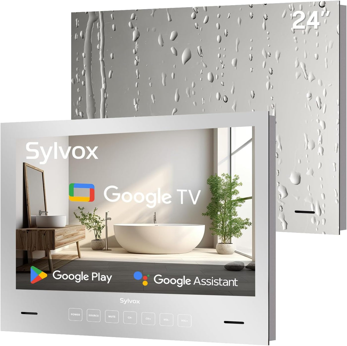 Televisor Espejo Smart 24 SYLVOX 1080P IP66 WiFi Bluetooth