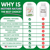 Camu Camu Vitamina C Orgánica 1000mg Vegan 120 Caps