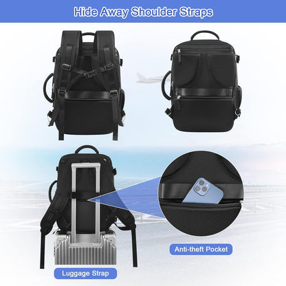 Sinaliy Mochila de viaje, Negro -, Mochilas de viaje