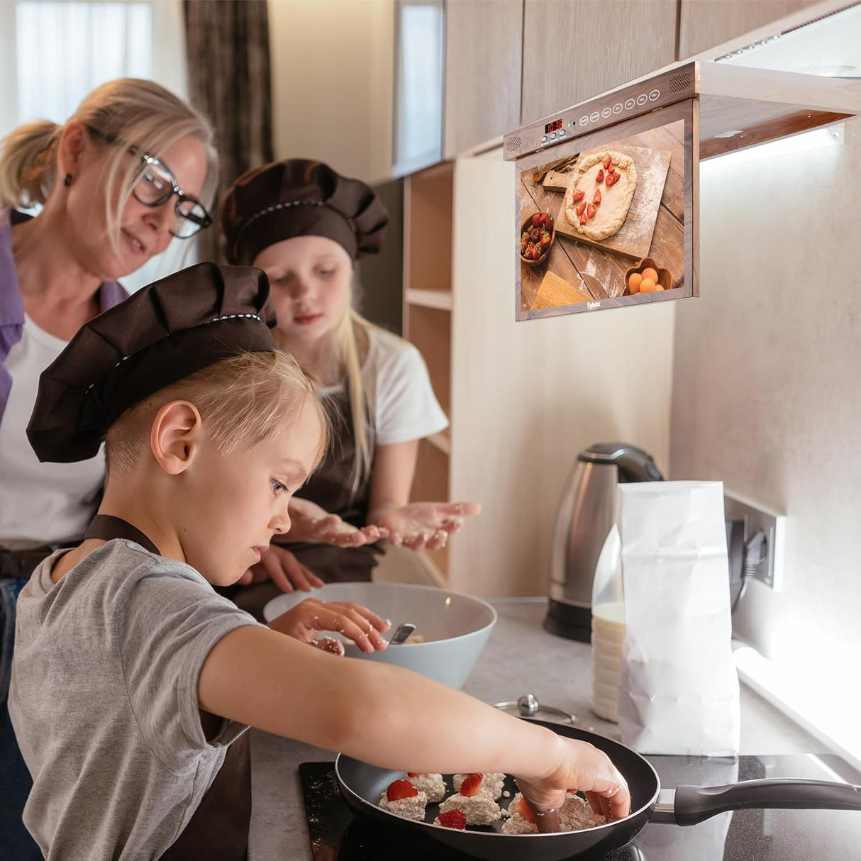 Televisor Smart SYLVOX 15.6 1080P Android para Cocina