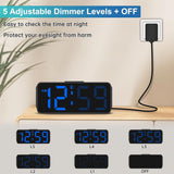 Reloj Despertador Digital Pequeño con Números Grandes y Alarma