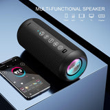 Parlante Bluetooth 5.3 inalámbrico impermeable IPX7 con RGB