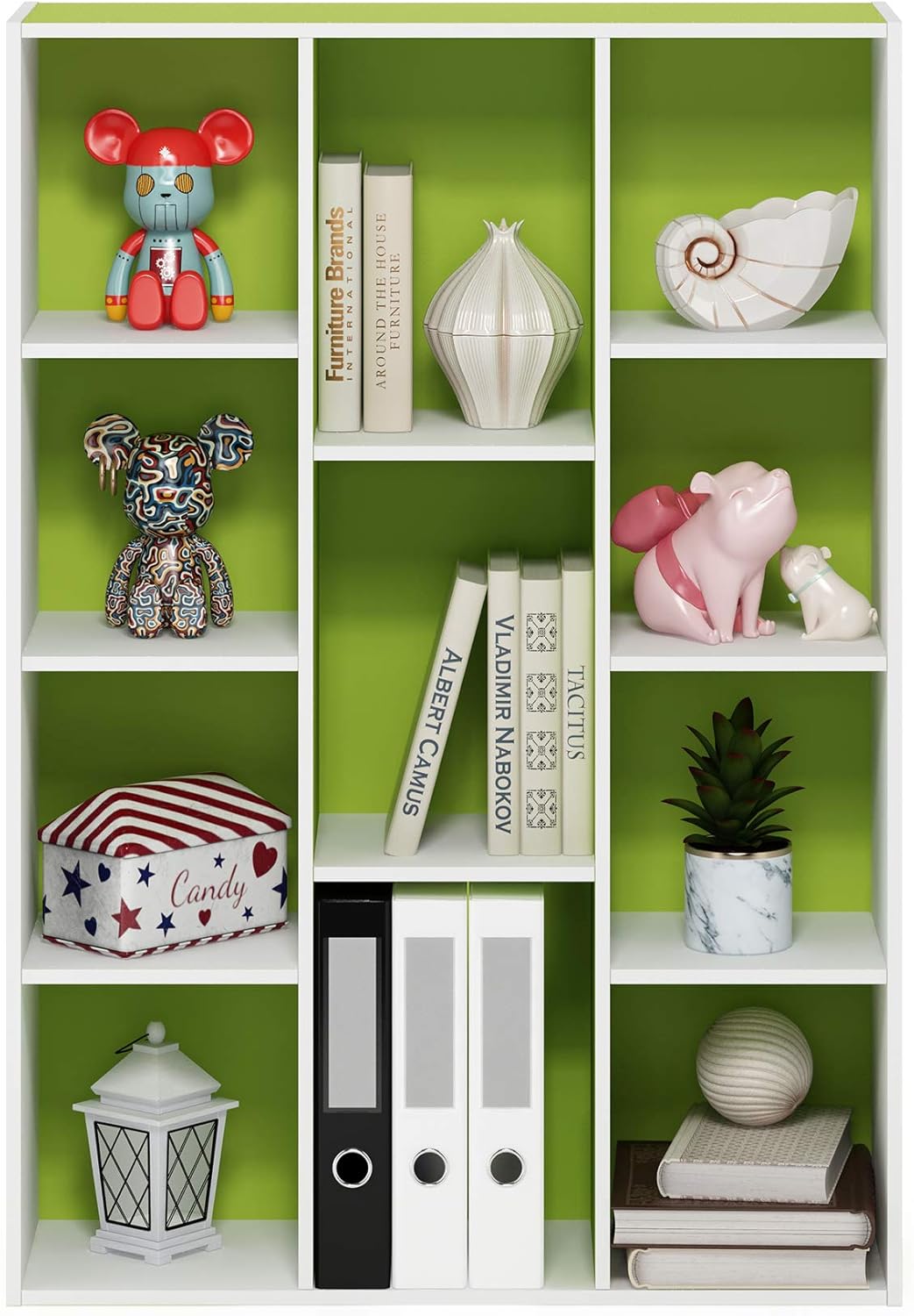 Estantería reversible 11 cubos FURINNO 11107WH-GR