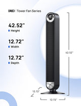 Ventilador Dreo Ultra Silencioso 9 Velocidades Oscilante 26ft/s