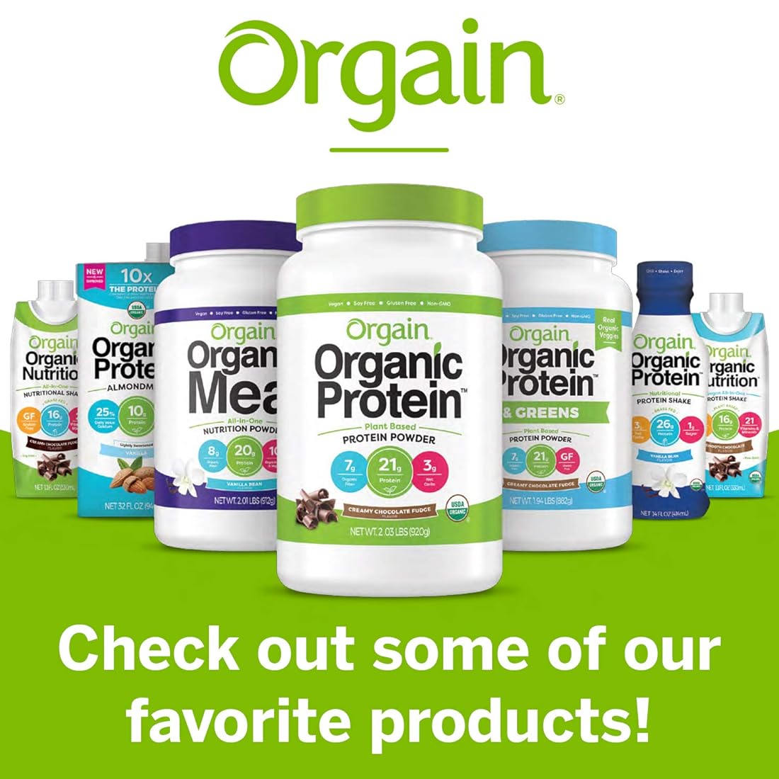 Proteína a base de plantas orgánicas.