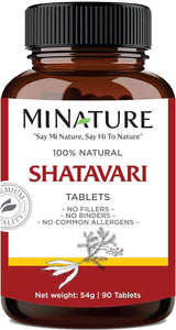 Shatavari Tablets de mi Nature -90 Tabletas, 1000mg  India