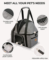 Transportín para Gato Grande BurgeonNest, Suave y Plegable