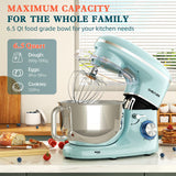 Batidora de pie Cheflee, 600W, 6.5QT, gancho, batidor, modelo 600P